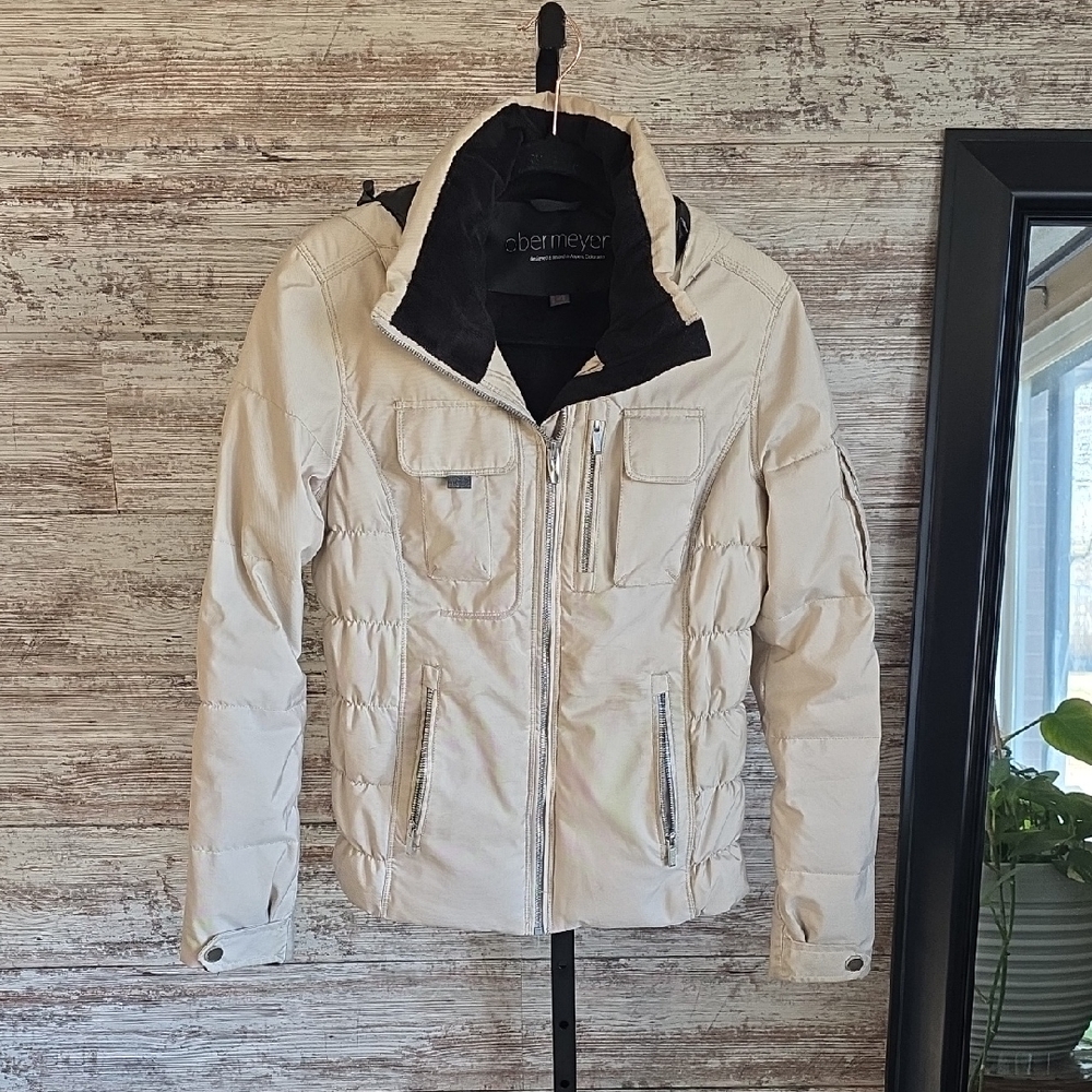 Obermeyer Ivory Leighton Luxe Jacket Womens Size 14